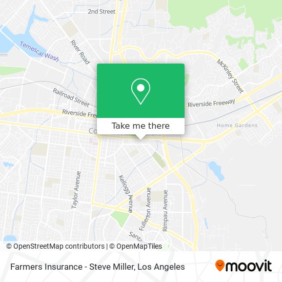 Mapa de Farmers Insurance - Steve Miller