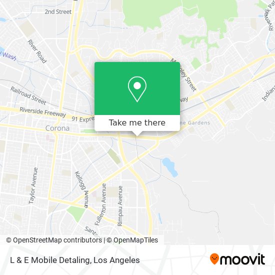 L & E Mobile Detaling map