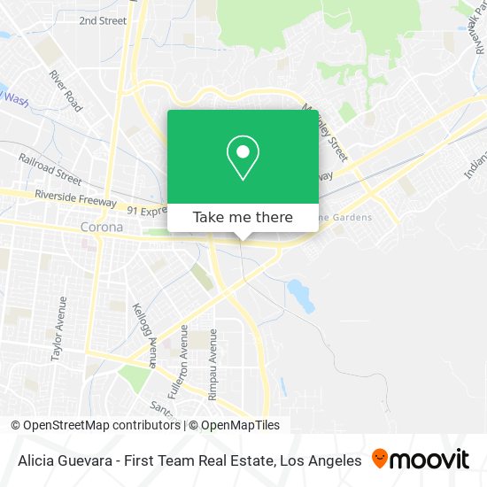 Alicia Guevara - First Team Real Estate map