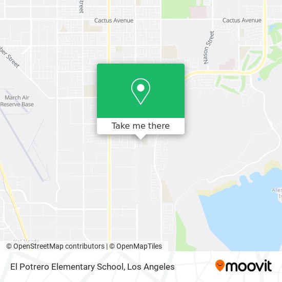 Mapa de El Potrero Elementary School