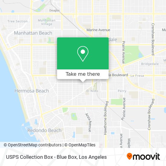 USPS Collection Box - Blue Box map