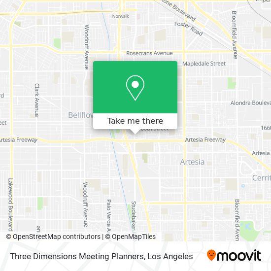 Three Dimensions Meeting Planners map