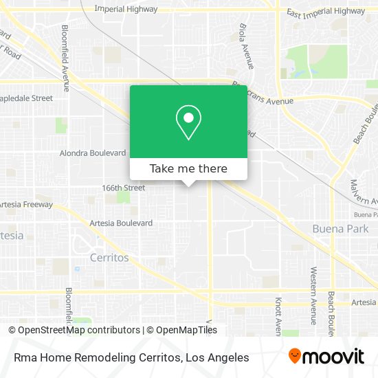 Mapa de Rma Home Remodeling Cerritos