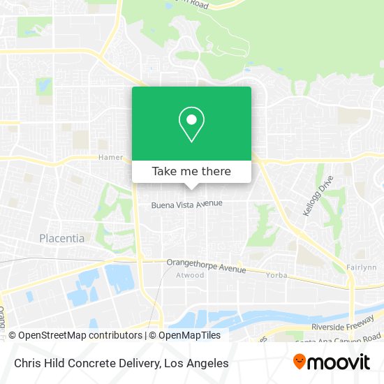 Mapa de Chris Hild Concrete Delivery