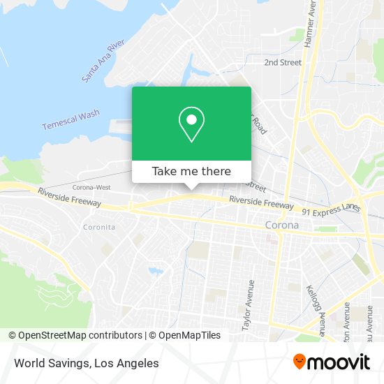 Mapa de World Savings