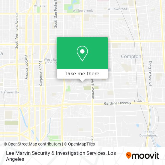 Mapa de Lee Marvin Security & Investigation Services