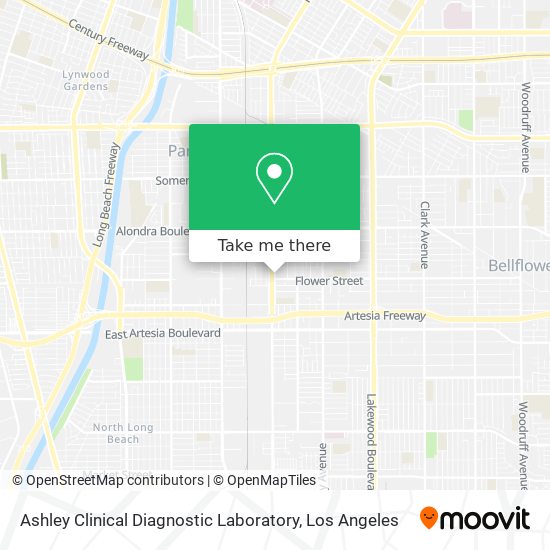 Mapa de Ashley Clinical Diagnostic Laboratory