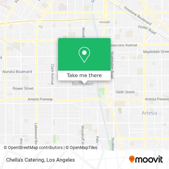 Chella's Catering map