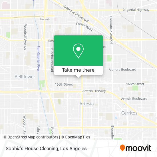 Sophia's House Cleaning map