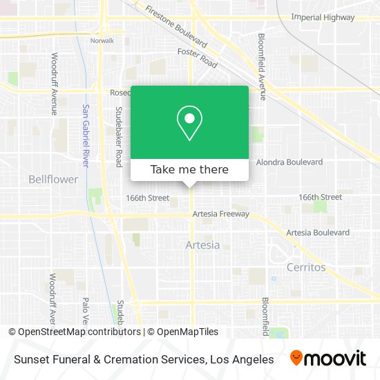 Sunset Funeral & Cremation Services map