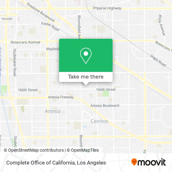 Complete Office of California map