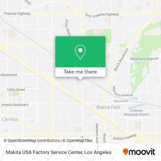 Makita USA Factory Service Center map