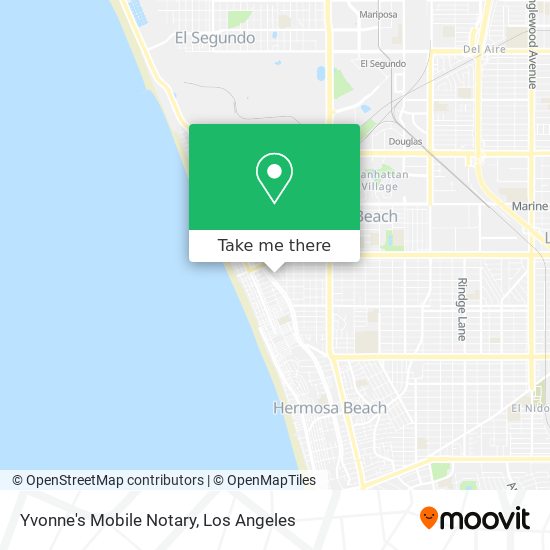 Yvonne's Mobile Notary map