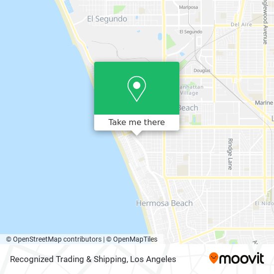 Recognized Trading & Shipping map