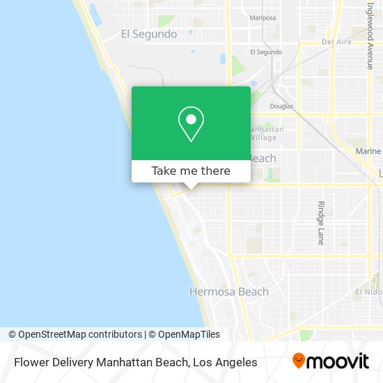 Mapa de Flower Delivery Manhattan Beach