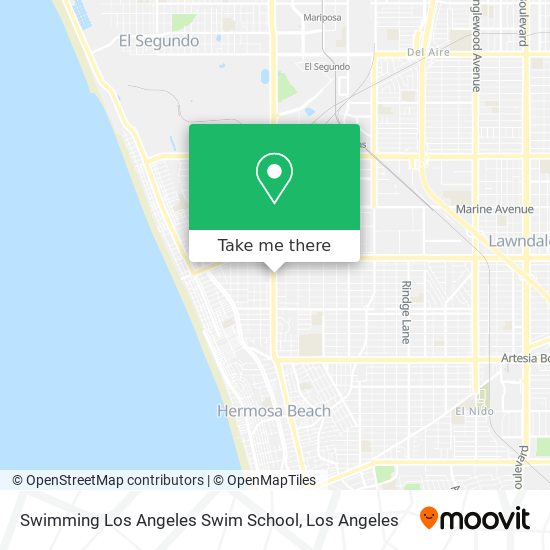 Mapa de Swimming Los Angeles Swim School