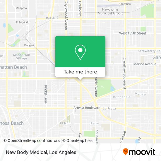 Mapa de New Body Medical