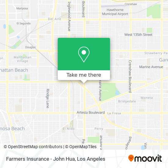 Farmers Insurance - John Hua map