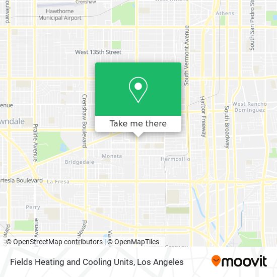 Fields Heating and Cooling Units map