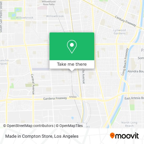 Mapa de Made in Compton Store