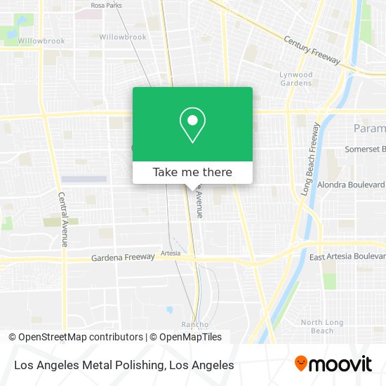 Los Angeles Metal Polishing map