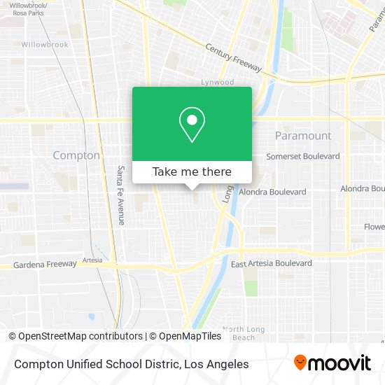 Mapa de Compton Unified School Distric