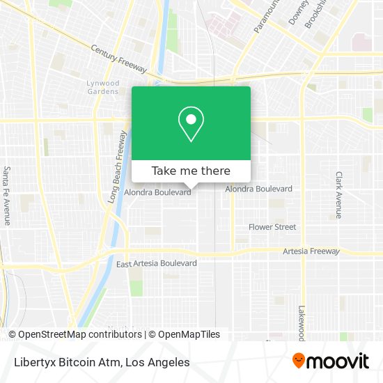 Mapa de Libertyx Bitcoin Atm