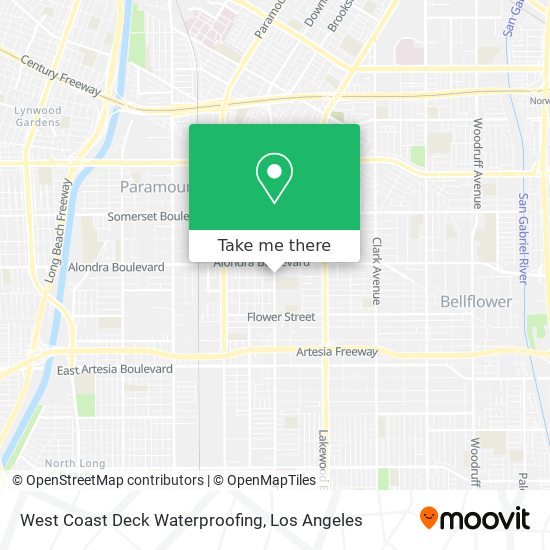 West Coast Deck Waterproofing map