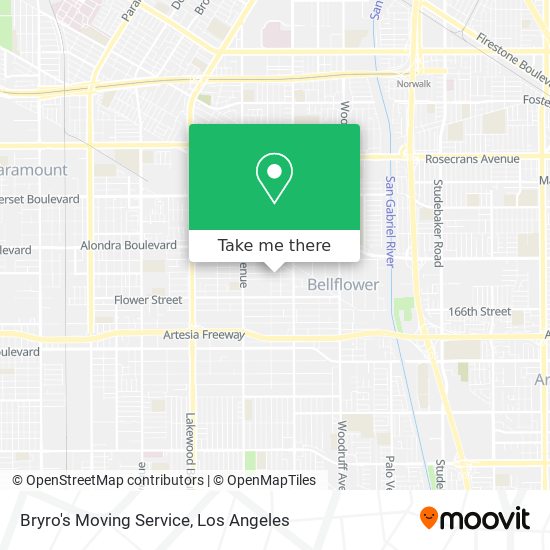 Mapa de Bryro's Moving Service