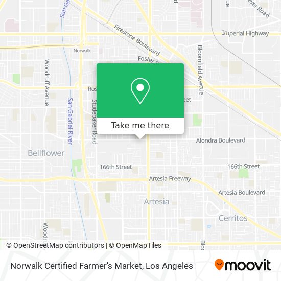 Mapa de Norwalk Certified Farmer's Market