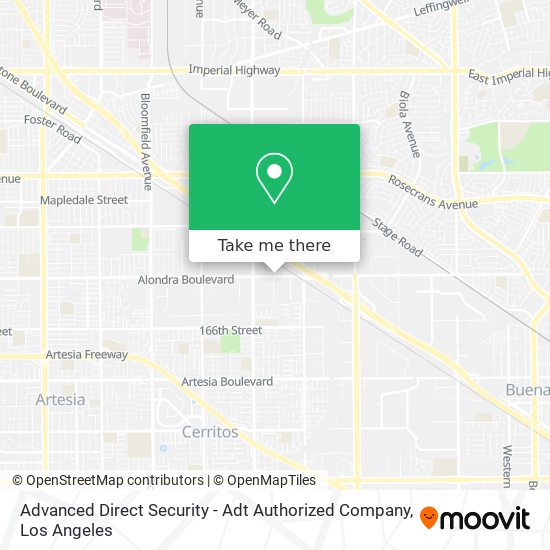 Advanced Direct Security - Adt Authorized Company map