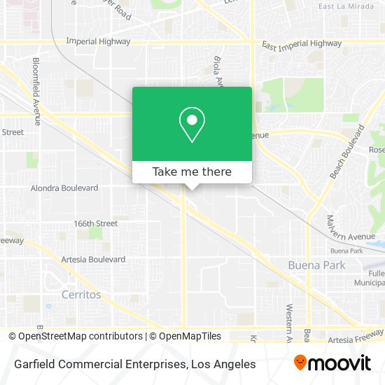 Garfield Commercial Enterprises map