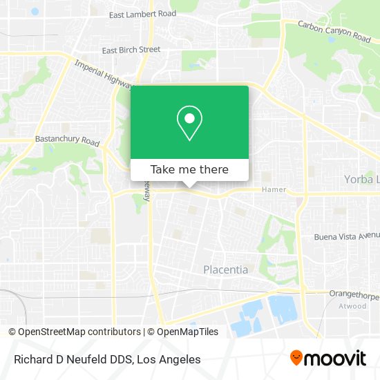 Richard D Neufeld DDS map