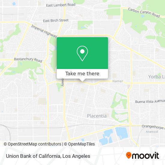 Union Bank of California map