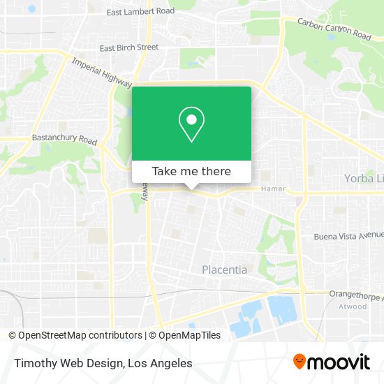 Timothy Web Design map