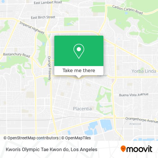 Kwon's Olympic Tae Kwon do map