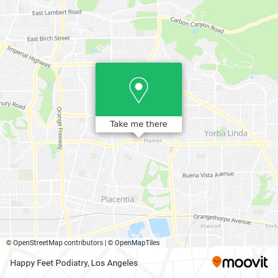 Happy Feet Podiatry map