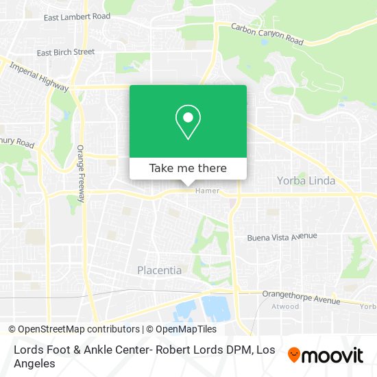 Lords Foot & Ankle Center- Robert Lords DPM map