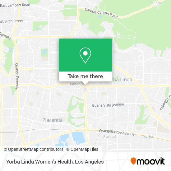 Mapa de Yorba Linda Women's Health