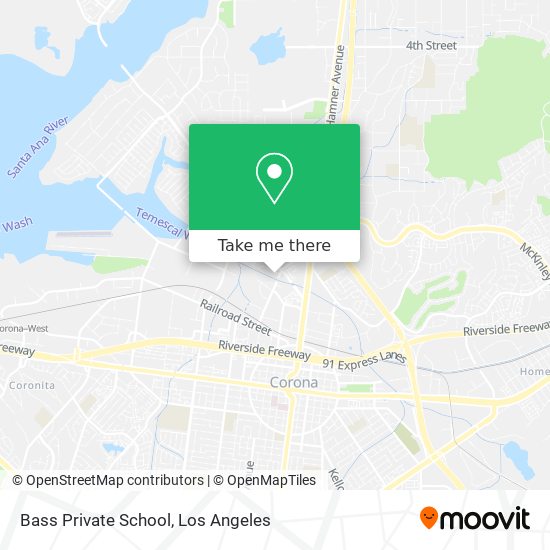 Mapa de Bass Private School