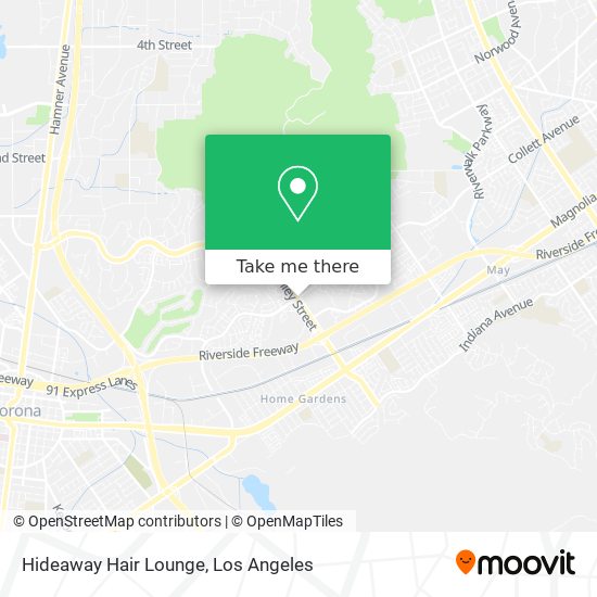 Mapa de Hideaway Hair Lounge