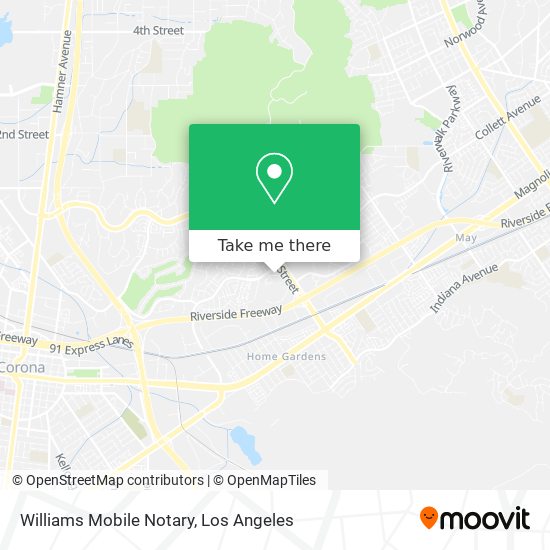 Mapa de Williams Mobile Notary