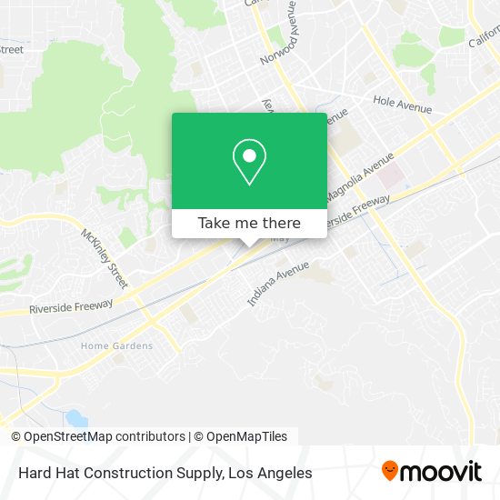 Mapa de Hard Hat Construction Supply