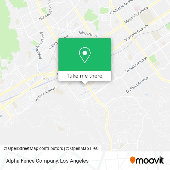 Alpha Fence Company map