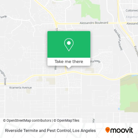 Riverside Termite and Pest Control map