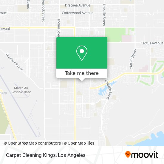 Carpet Cleaning Kings map