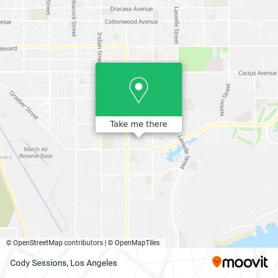 Mapa de Cody Sessions