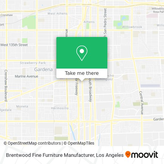 Mapa de Brentwood Fine Furniture Manufacturer