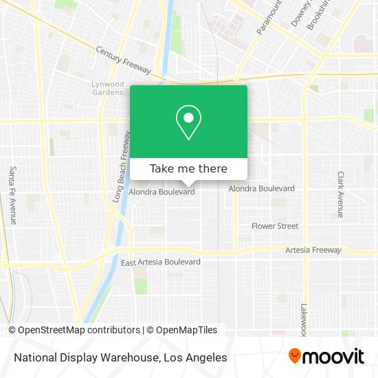 National Display Warehouse map