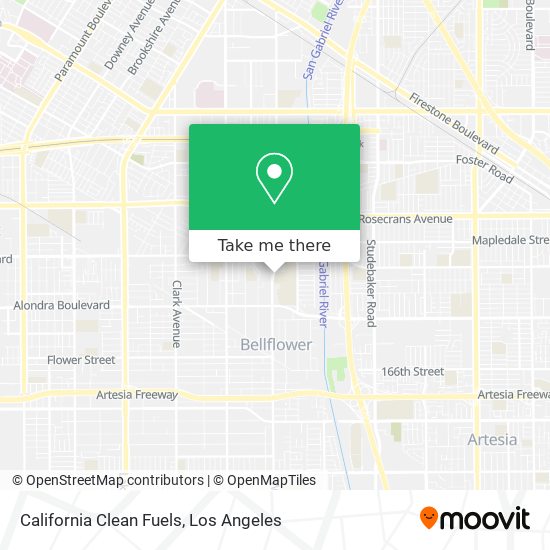 California Clean Fuels map